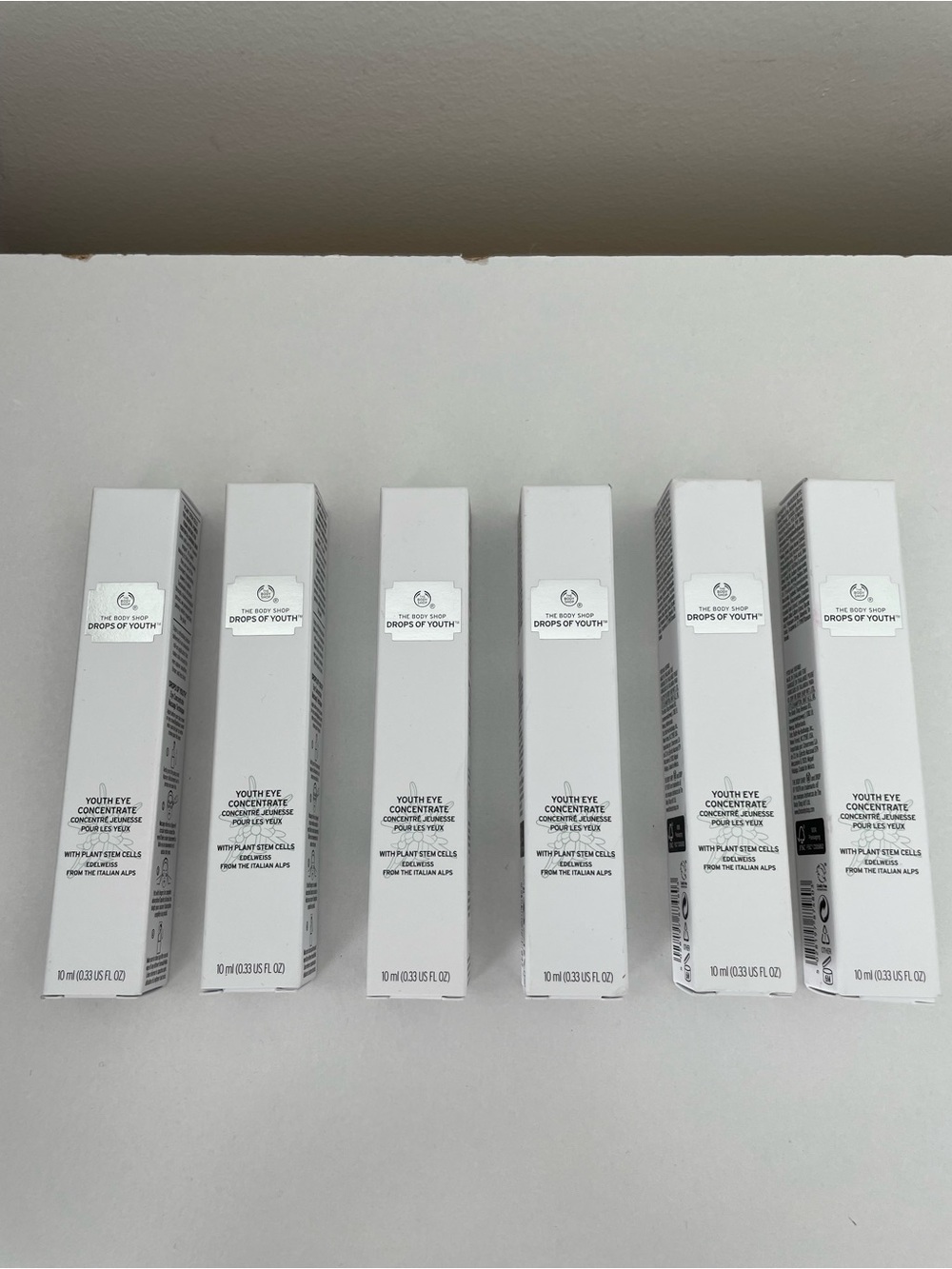 The Body Shop Drops of Youth Eye Concentrate - 6 unopened tubes discontinued NWT